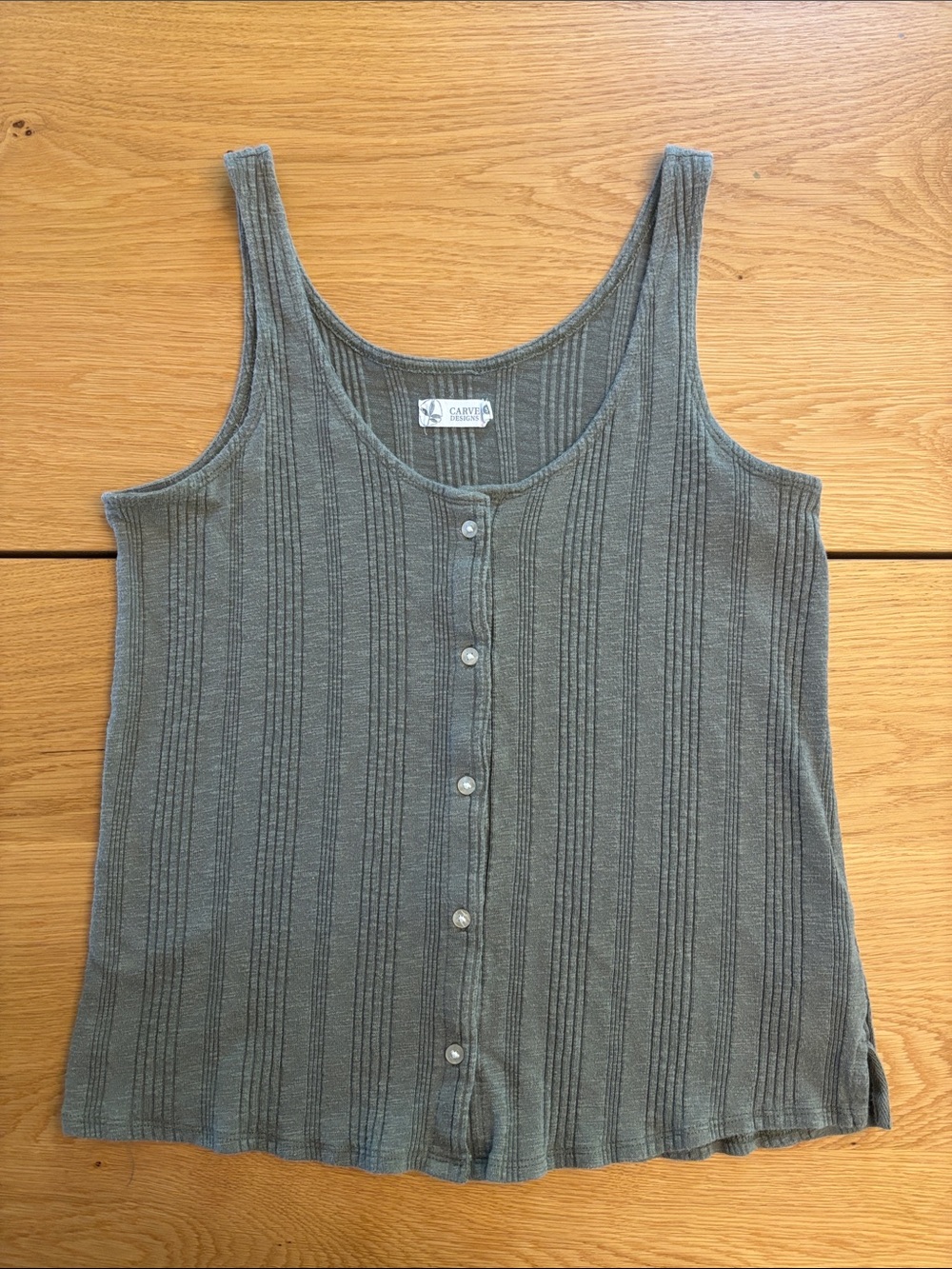 Carve Designs Button Front Tank Top